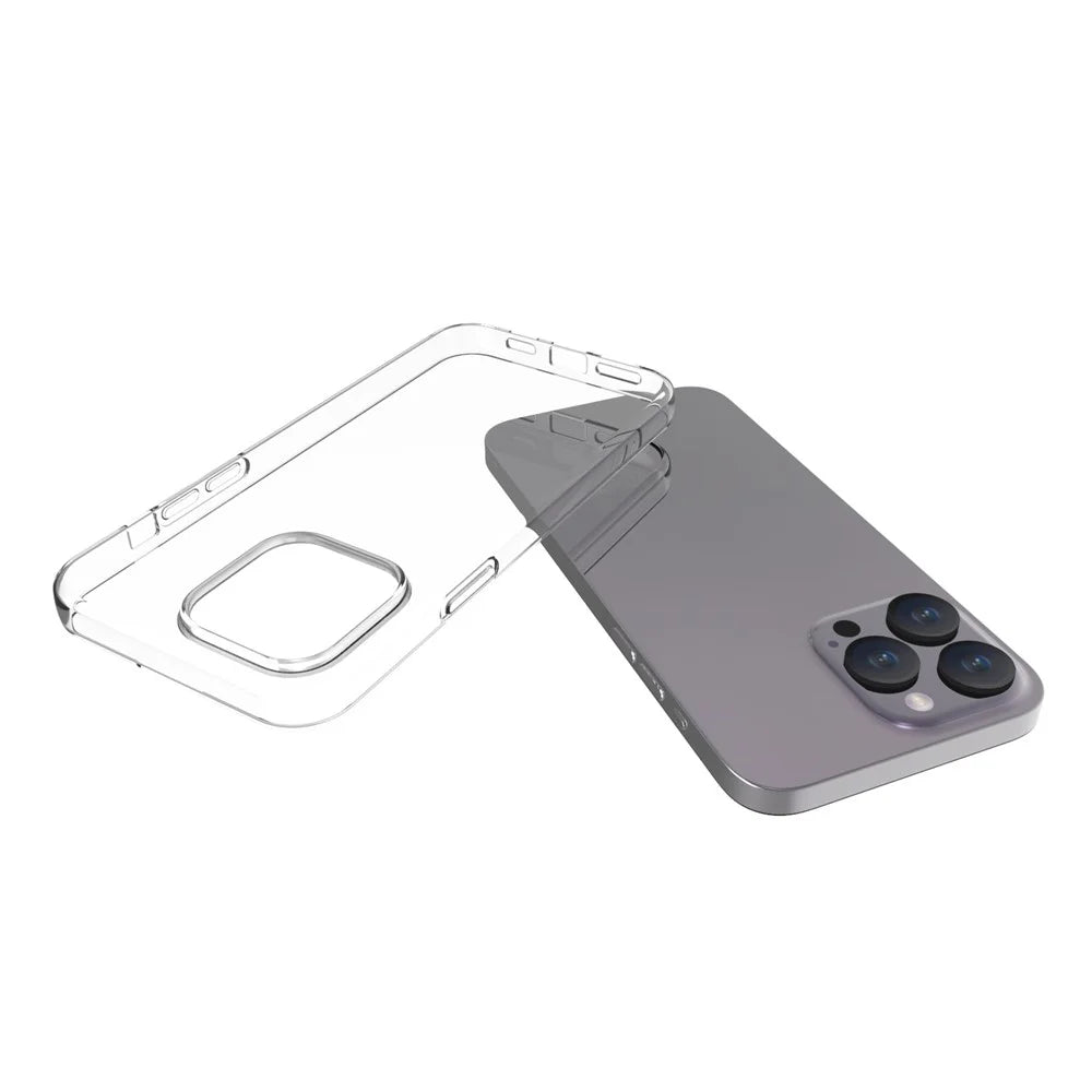 For iPhone 15 Pro Max Watermark-Free TPU Cell Phone Case Glossy Drop Resistant Mobile Phone Cover Shell - 4