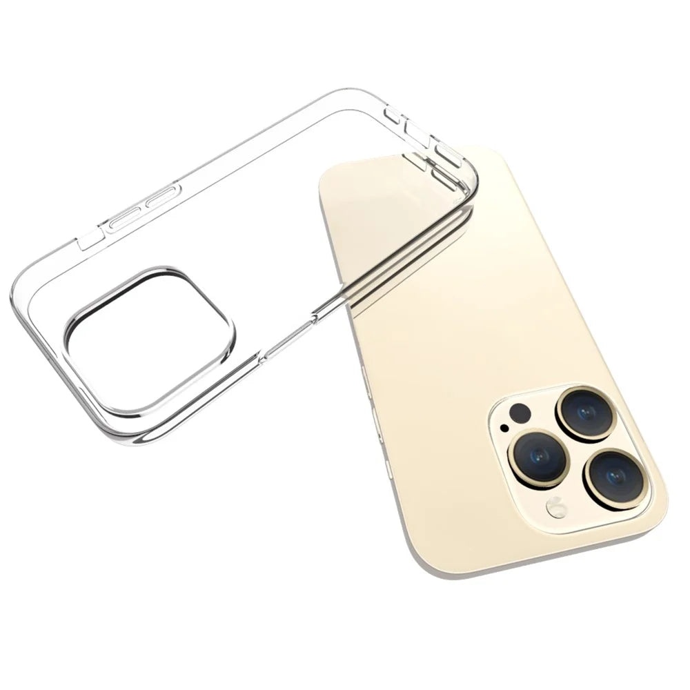 Watermark-Free TPU Phone Case for iPhone 15 Pro Drop Resistant Glossy Cell Phone Cover Shell - 4