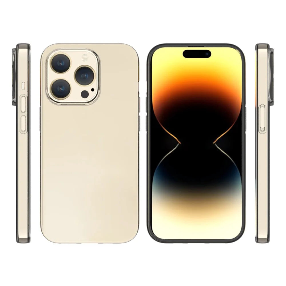 Watermark-Free TPU Phone Case for iPhone 15 Pro Drop Resistant Glossy Cell Phone Cover Shell - 7