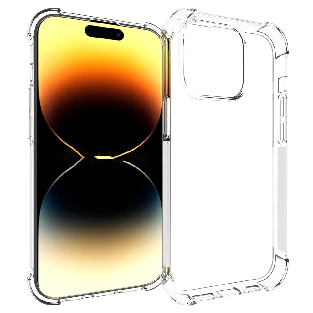 Phone Case for iPhone 15 Pro Anti-Slip Shockproof Four Corner Airbag Flexible TPU Phone Cover - 1