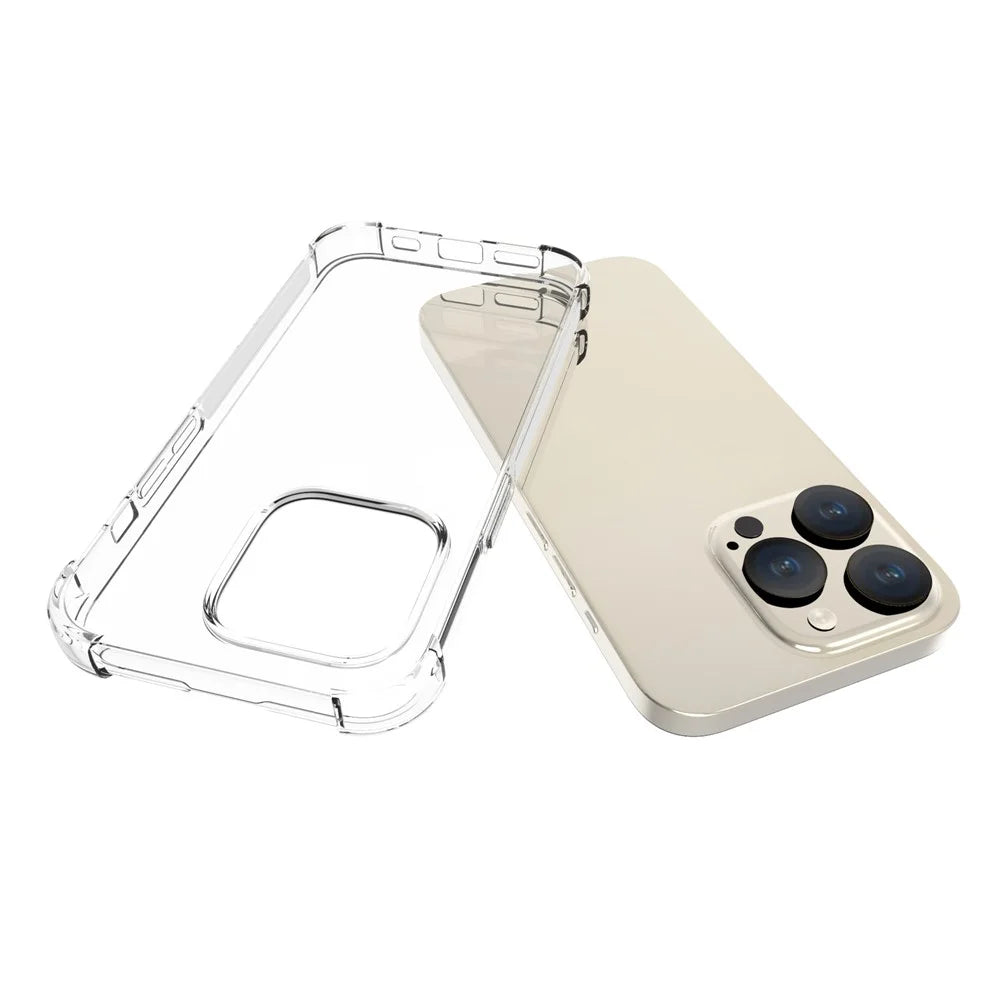 Phone Case for iPhone 15 Pro Anti-Slip Shockproof Four Corner Airbag Flexible TPU Phone Cover - 2