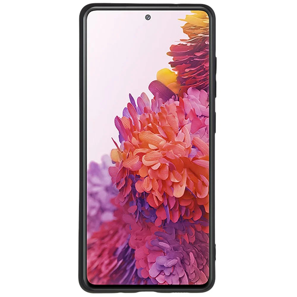 For Samsung Galaxy S20 Lite / S20 FE / S20 FE 5G / S20 FE 2022 Fiber Lining Rubberized TPU Cover Phone Case - Black - 2
