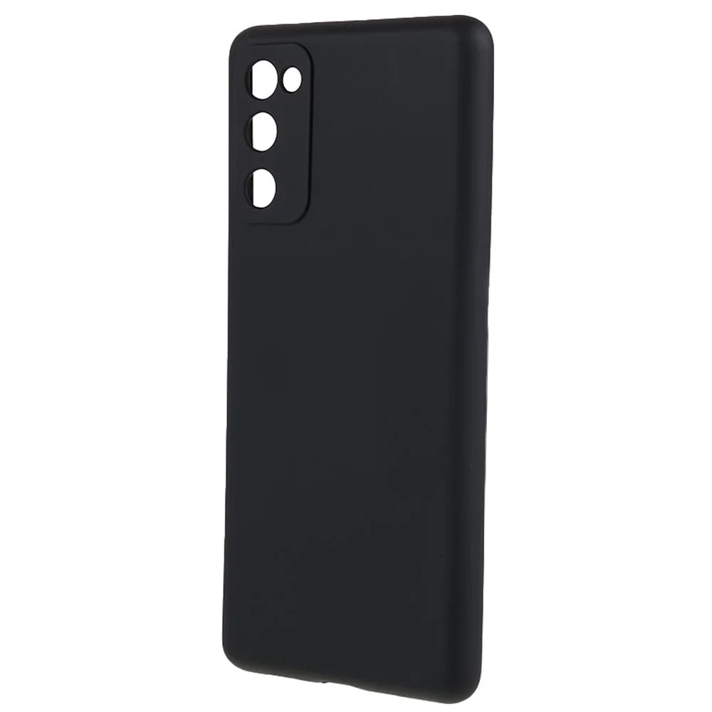 For Samsung Galaxy S20 Lite / S20 FE / S20 FE 5G / S20 FE 2022 Fiber Lining Rubberized TPU Cover Phone Case - Black - 3