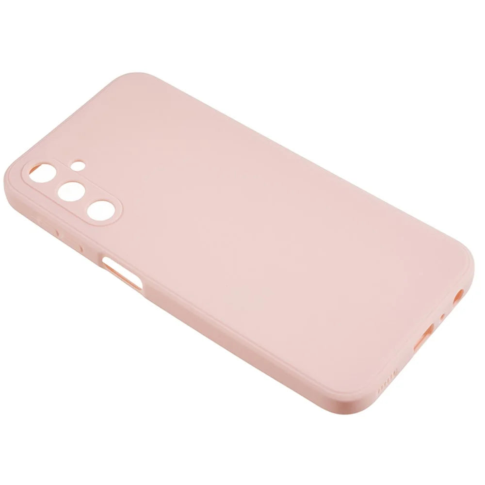 Back Shell for Samsung Galaxy A24 4G (162.1 x 77.6 x 8.3mm) Precise Cutout TPU Phone Case Straight Edge Phone Cover - Pink - 4