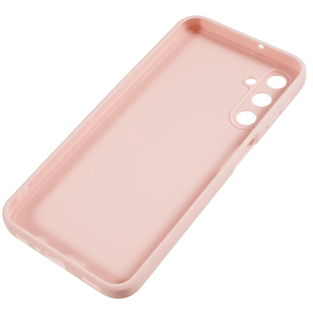 Back Shell for Samsung Galaxy A24 4G (162.1 x 77.6 x 8.3mm) Precise Cutout TPU Phone Case Straight Edge Phone Cover - Pink - 5