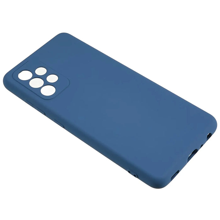 TPU Case for Samsung Galaxy A23 5G (Global Version) / A23 4G Fiber Lining Rubberized Phone Cover - Sapphire - 4