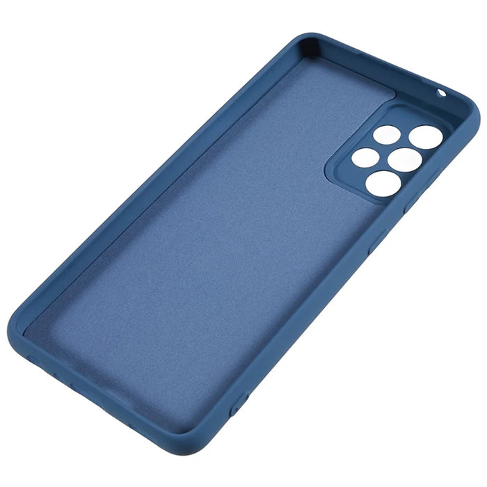 TPU Case for Samsung Galaxy A23 5G (Global Version) / A23 4G Fiber Lining Rubberized Phone Cover - Sapphire - 5