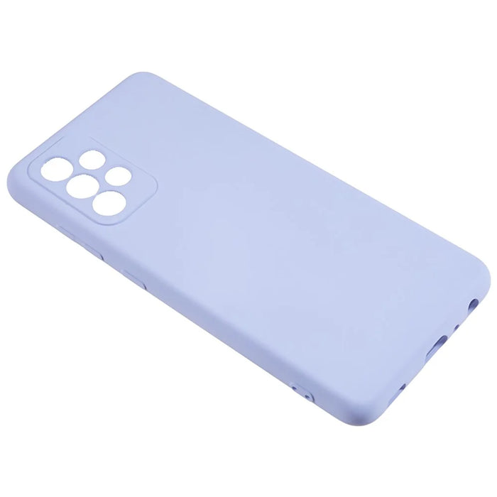 TPU Phone Case for Samsung Galaxy A32 4G (EU Version) Soft Fiber Lining Rubberized Phone Cover - Light Purple - 4