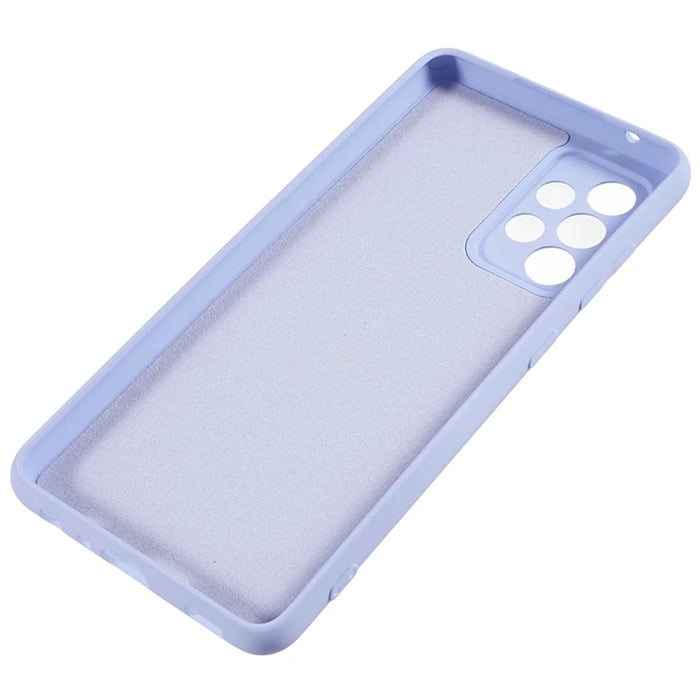 TPU Phone Case for Samsung Galaxy A32 4G (EU Version) Soft Fiber Lining Rubberized Phone Cover - Light Purple - 5
