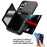 For Samsung Galaxy S23 Cardcase Series Card Holder Thick Phone Case Kickstand Mirror Function PC + TPU Cover - Black - 3