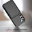For Samsung Galaxy S23 Cardcase Series Card Holder Thick Phone Case Kickstand Mirror Function PC + TPU Cover - Black - 5