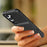 For Samsung Galaxy S23 Cardcase Series Card Holder Thick Phone Case Kickstand Mirror Function PC + TPU Cover - Black - 6