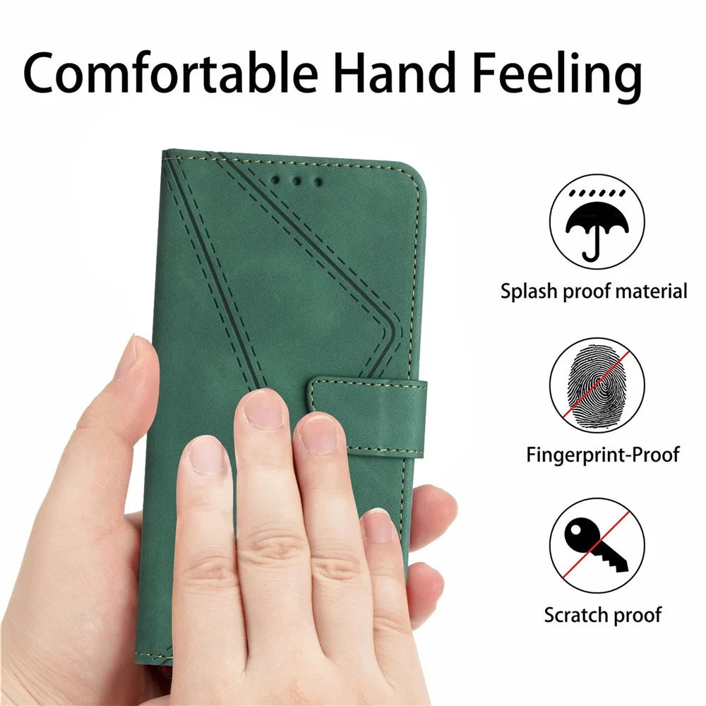 For Samsung Galaxy A23 4G / A23 5G (Global Version) / M23 5G / F23 5G / M13 4G Wallet Phone Case HT05 PU Leather Cover - Green - 6