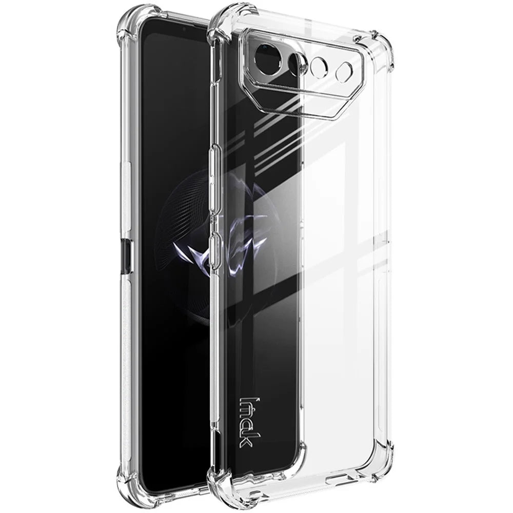 IMAK For Asus ROG Phone 7 5G / Phone 7 Pro / Phone 7 Ultimate 5G Phone Case Airbag Cushion Corner TPU Clear Cover - Transparent - 1