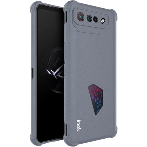 IMAK For Asus ROG Phone 7 5G Matte TPU Phone Case Four Corners Airbag Anti-Scratch Cover - Grey - 1