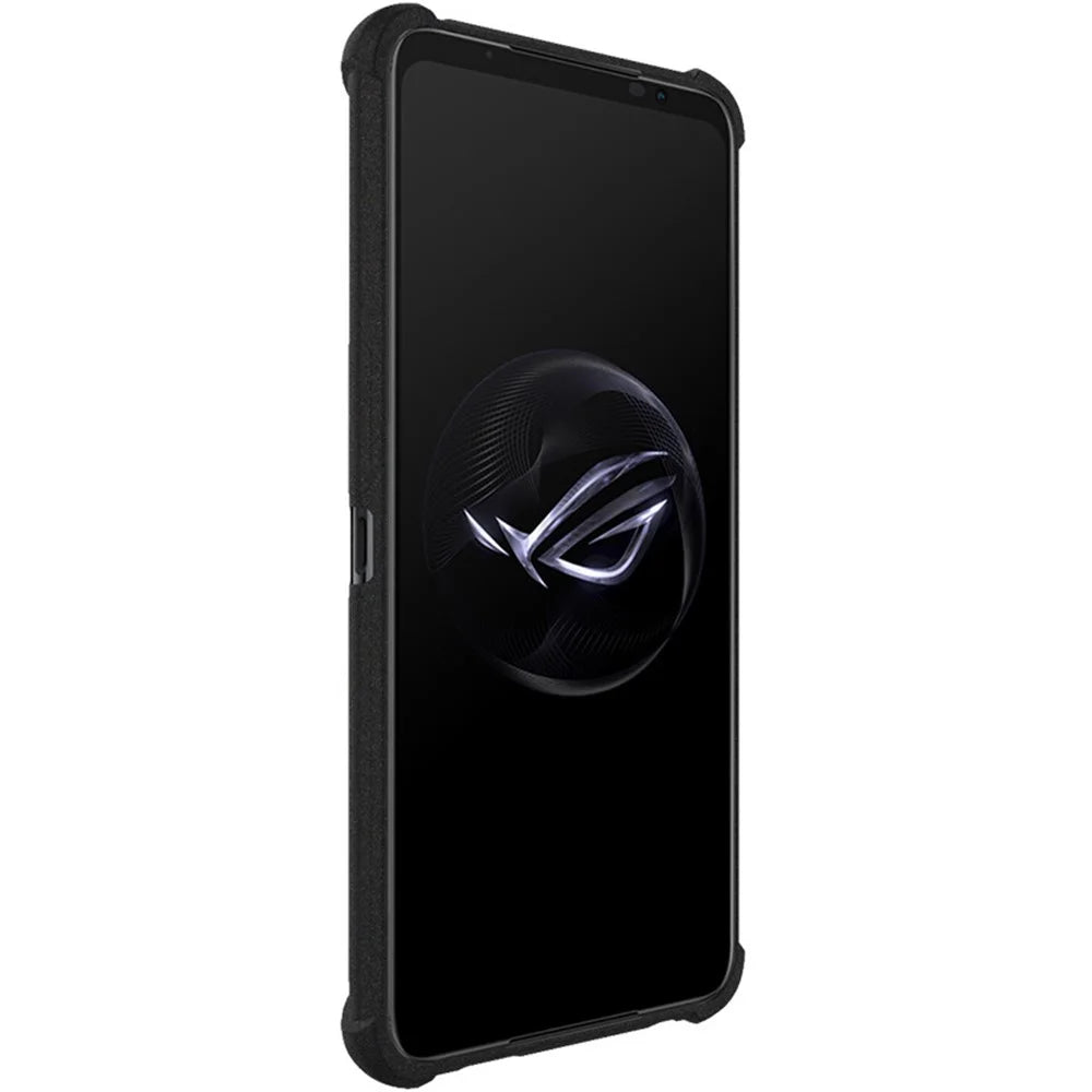 IMAK TPU Phone Case for Asus ROG Phone 7 Pro / Phone 7 Ultimate 5G , Matte Finish Coating Back Protective Cover - Black - 5