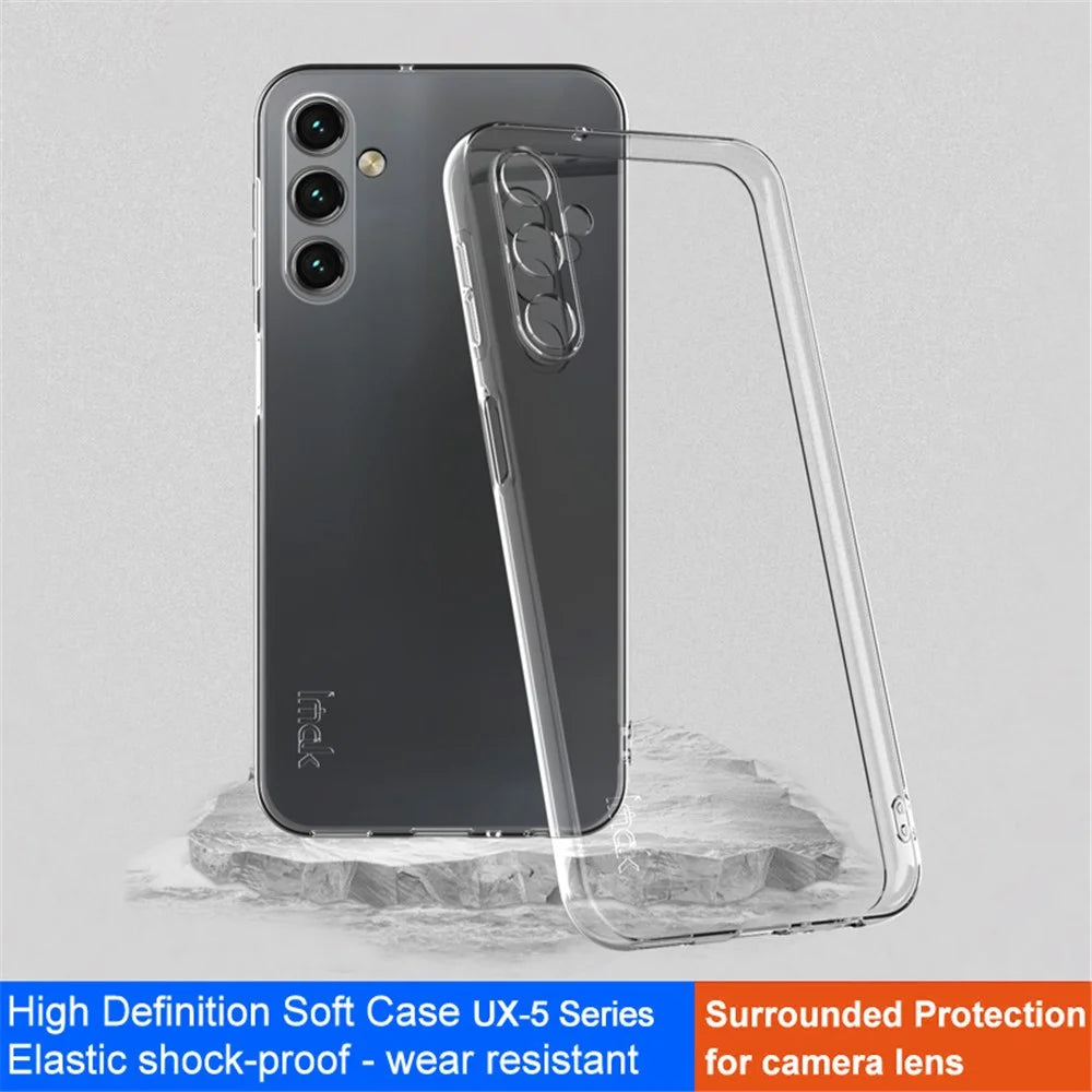 IMAK UX-5 Series TPU Phone Case for Samsung Galaxy A24 4G (162.1 x 77.6 x 8.3mm) , Anti-drop Clear Cell Phone Cover Shell - 3
