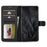 LC.IMEEKE For Google Pixel 8 Pro PU Leather Wallet Phone Case Calf Texture Stand Flip Cover - Black - 2