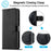 LC.IMEEKE For Google Pixel 8 Pro PU Leather Wallet Phone Case Calf Texture Stand Flip Cover - Black - 7