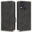 For Nokia C22 Phone Case Hardware Decor Protector Shell PU Leather Wallet Stand Cover - Black - 1