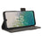 Protector Shell  for Nokia C32 Phone Case Hardware Decor PU Leather Wallet Stand Cover - Black - 3
