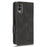 Protector Shell  for Nokia C32 Phone Case Hardware Decor PU Leather Wallet Stand Cover - Black - 6