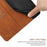 HT05 Wallet Cover for iPhone 14 Skin-touch Full Protection Phone Case PU Leather Shell - Brown - 7