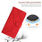 HT05 For iPhone 14 Pro Max Skin-touch Phone Flip Case Magnetic Clasp PU Leather Cover Wallet Shell - Red - 4