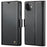 For iPhone 11 Leather Case CASEME 023 RFID Blocking 3 Card Slot Mobile Cover - Black - 1