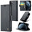 For iPhone 11 Pro Max Leather Case CASEME 023 RFID Blocking 3 Card Slot Mobile Cover - Black - 1