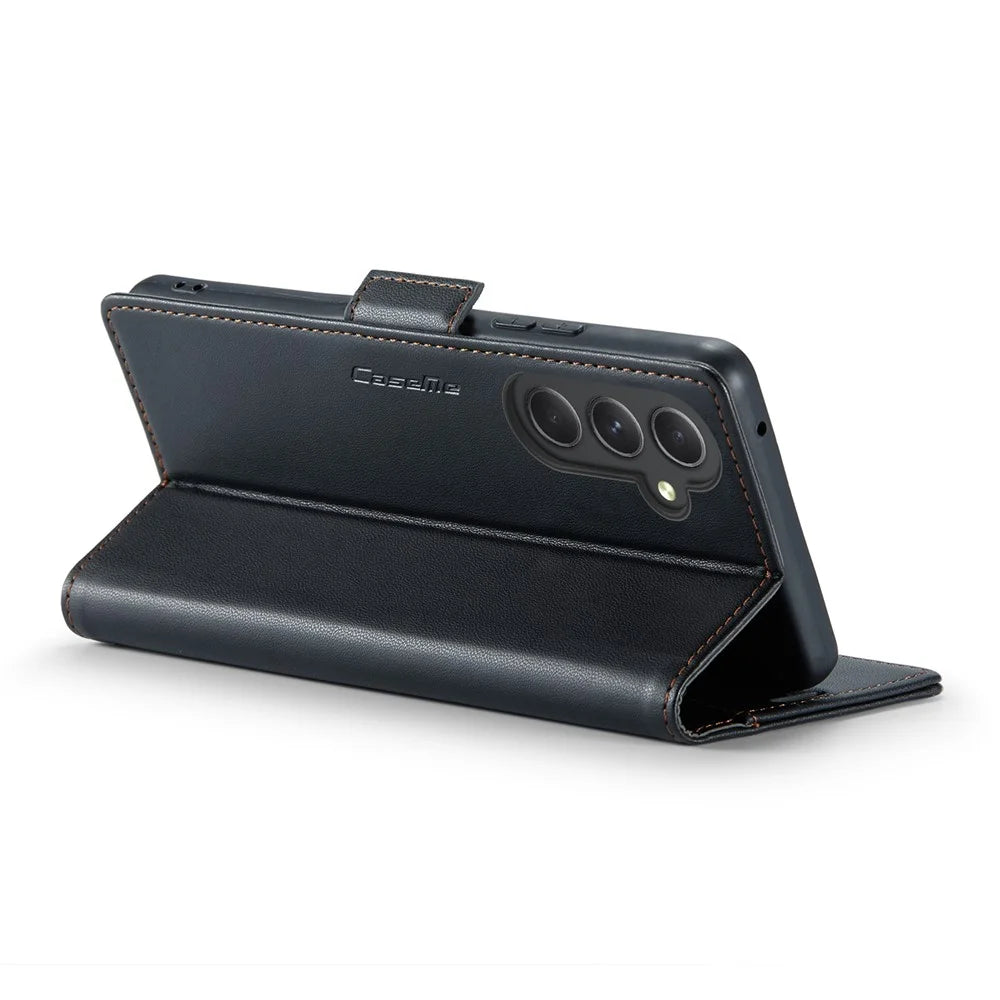 For Samsung Galaxy A54 5G Leather Case CASEME 023 RFID Blocking 3 Card Slot Mobile Cover - Black - 4