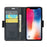 For iPhone XS Max Leather Case CASEME 023 RFID Blocking 3 Card Slot Mobile Cover - Black - 2