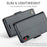 For iPhone XS Max Leather Case CASEME 023 RFID Blocking 3 Card Slot Mobile Cover - Black - 5