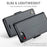 For iPhone 6 Plus / 6s Plus / 7 Plus / 8 Plus Leather Case CASEME 023 RFID Blocking 3 Card Slot Mobile Cover - Black - 5