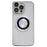For iPhone 14 Pro Max Hard PC Phone Cover Electroplating Magnetic Charging Phone Case with Raised Bezel - Silver - 1