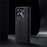 For Realme C55 4G PU Leather Case Stand Wallet Jeans Cloth Texture Cell Phone Cover - Black - 6