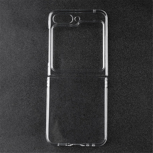 For Samsung Galaxy Z Flip5 5G Transparent Back Shell Phone Case Drop Resistant Hard PC Phone Cover - 1