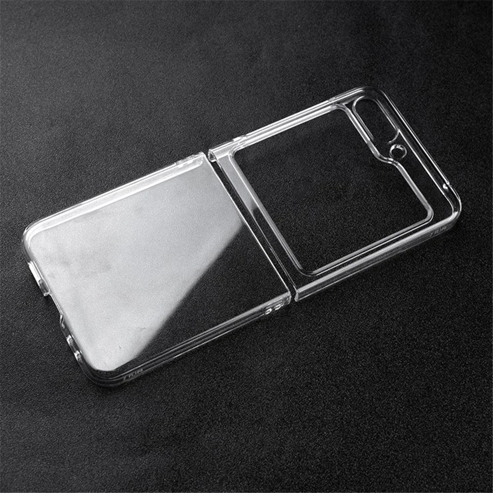 For Samsung Galaxy Z Flip5 5G Transparent Back Shell Phone Case Drop Resistant Hard PC Phone Cover - 3
