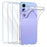 For Samsung Galaxy A54 5G Clear TPU Phone Case with 3Pcs 2.5D Arc Edge Tempered Glass Screen Film - 1