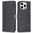 Phone Case for iPhone 13 Pro Max 6.7 inch Magnetic Closure Wallet Imprinting Pattern Stand Cover - Black - 1