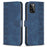 For Samsung Galaxy A41 (Global Version) Imprinting Pattern Cover Stand Wallet Magnetic Clasp Phone Case - Blue - 1