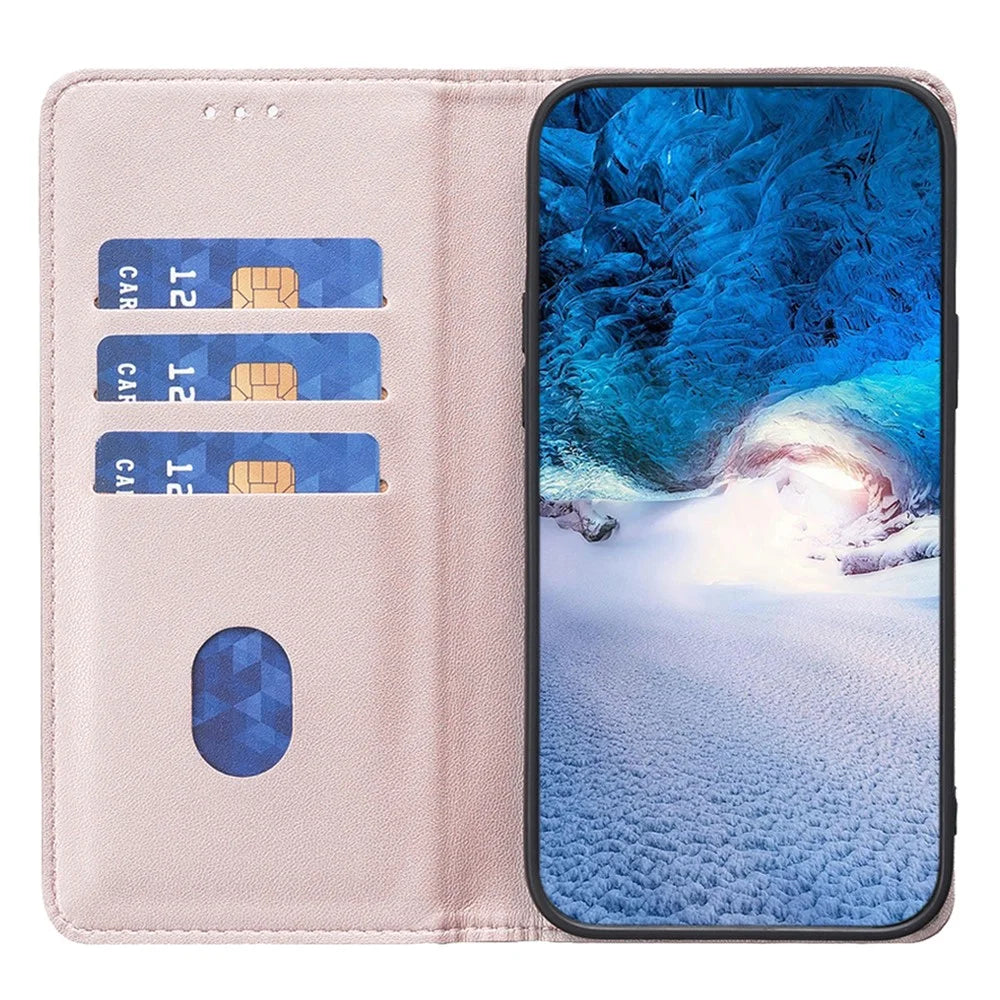 BINFEN COLOR BF18 For iPhone 8 Plus / 7 Plus / 6 Plus / 6s Plus Leather Cover Card Slot Stand Phone Case - Rose Gold - 2