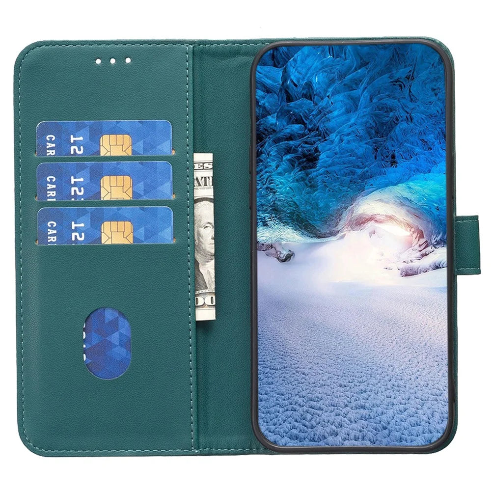 BINFEN COLOR BF17 Wallet Case for iPhone 12 / 12 Pro 6.1 inch , PU Leather Stand Folio Phone Cover - Green - 2