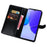 IDEWEI For Oukitel C32 Phone Case Wallet Stand PU Leather Crocodile Texture Smartphone Cover - Black - 2