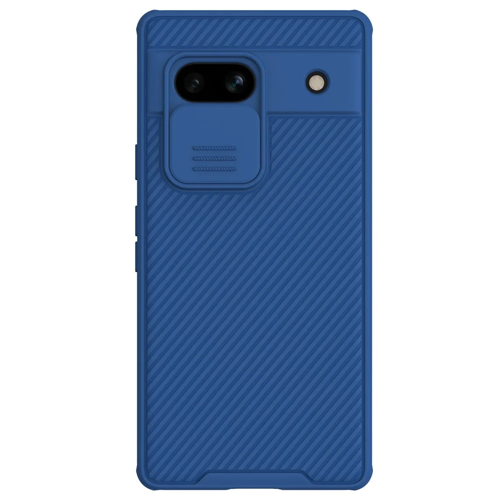 NILLKIN CamShield Pro Series for Google Pixel 7a Phone Case PC+TPU Phone Shell with Slide Camera Protector - Blue - 1