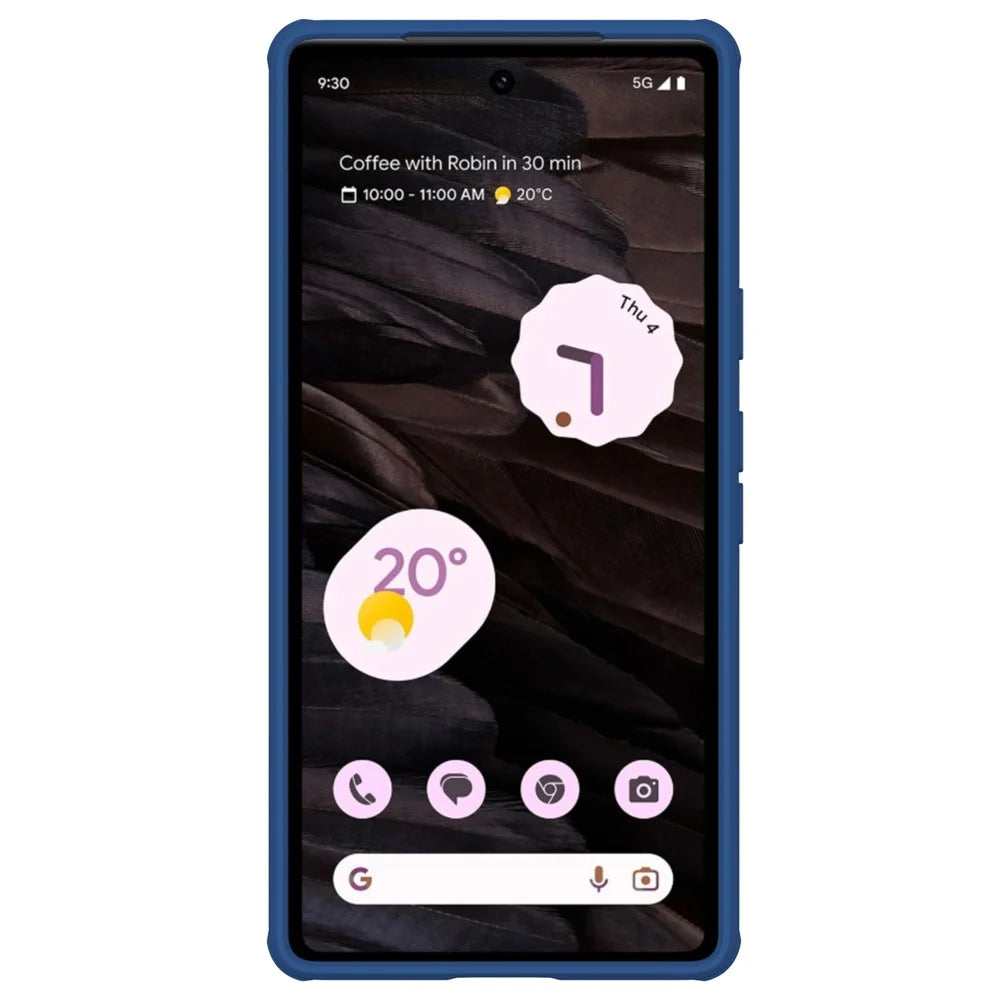 NILLKIN CamShield Pro Series for Google Pixel 7a Phone Case PC+TPU Phone Shell with Slide Camera Protector - Blue - 7