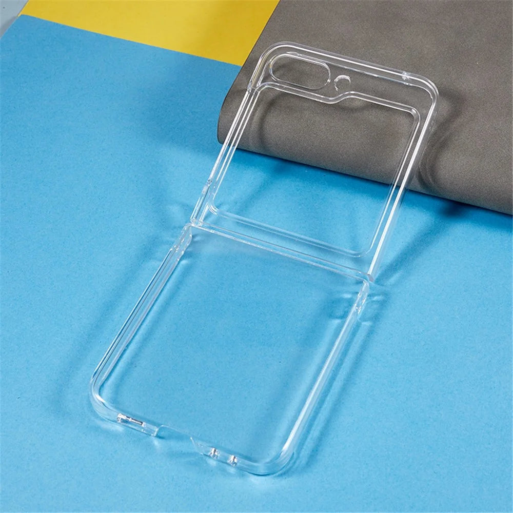 Crystal Clear Phone Case for Samsung Galaxy Z Flip5 5G Hard PC Mobile Phone Shell - 3