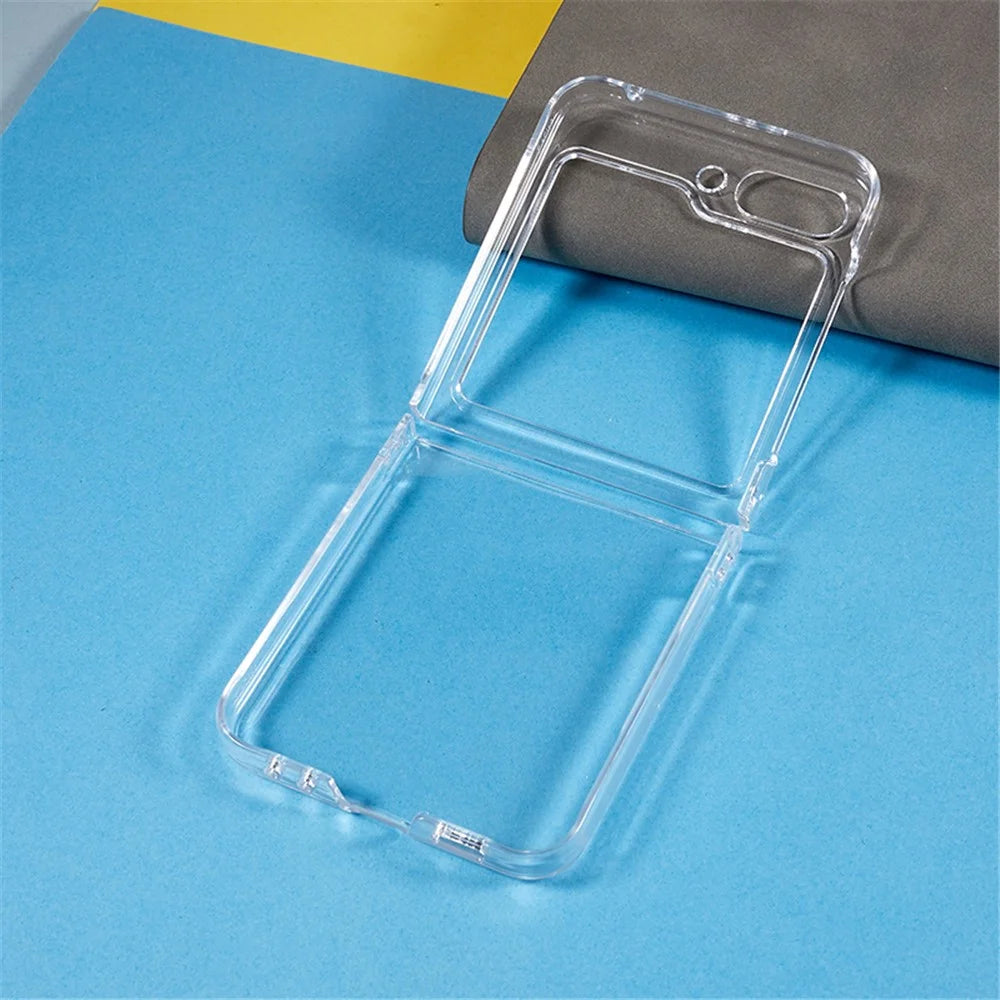 Crystal Clear Phone Case for Samsung Galaxy Z Flip5 5G Hard PC Mobile Phone Shell - 4