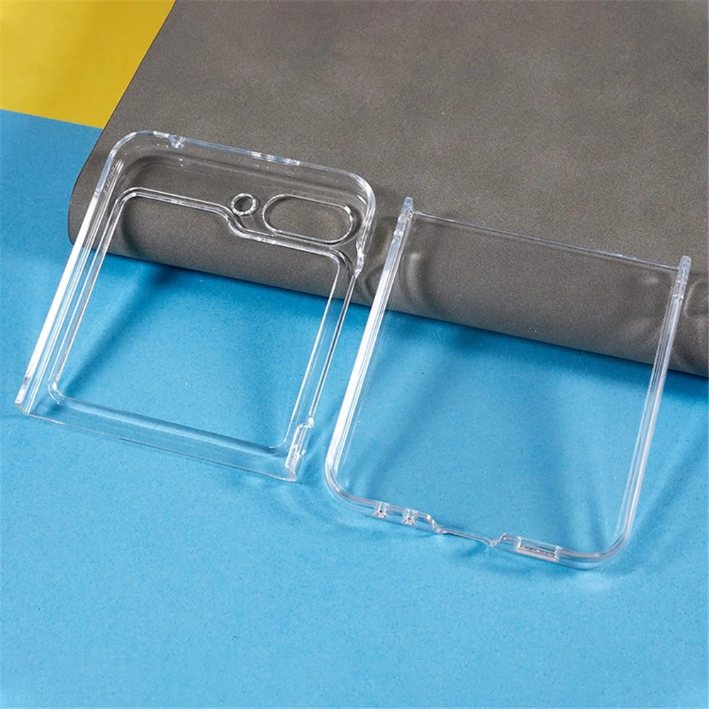 Crystal Clear Phone Case for Samsung Galaxy Z Flip5 5G Hard PC Mobile Phone Shell - 5