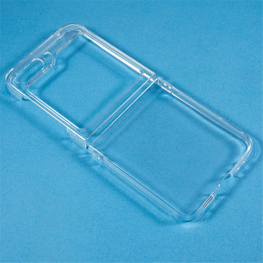 Crystal Clear Phone Case for Samsung Galaxy Z Flip5 5G Hard PC Mobile Phone Shell - 6